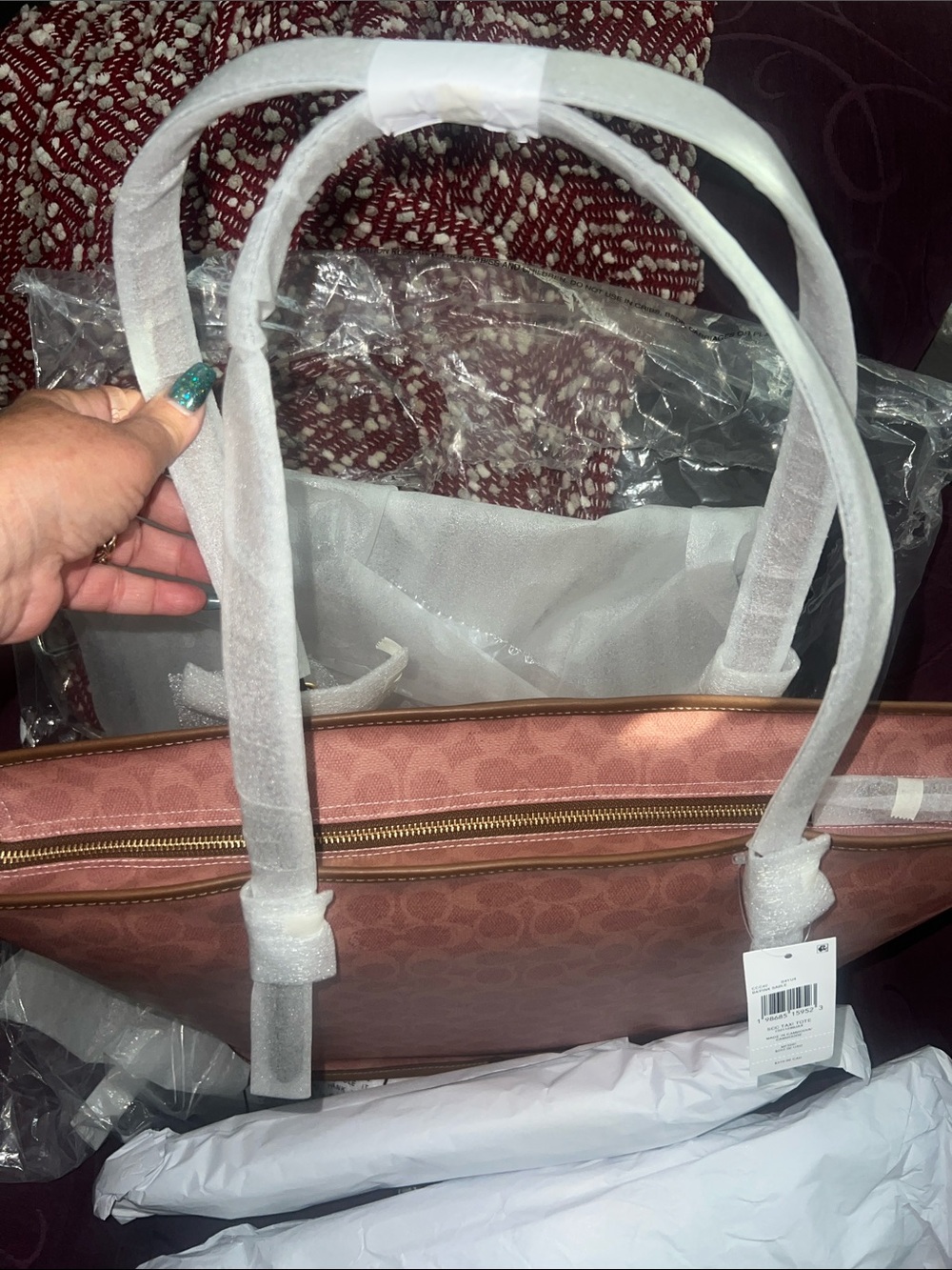 NWT COACH Taxi Tote Bag In Signature Hard Canvas - Picture 7 of 13